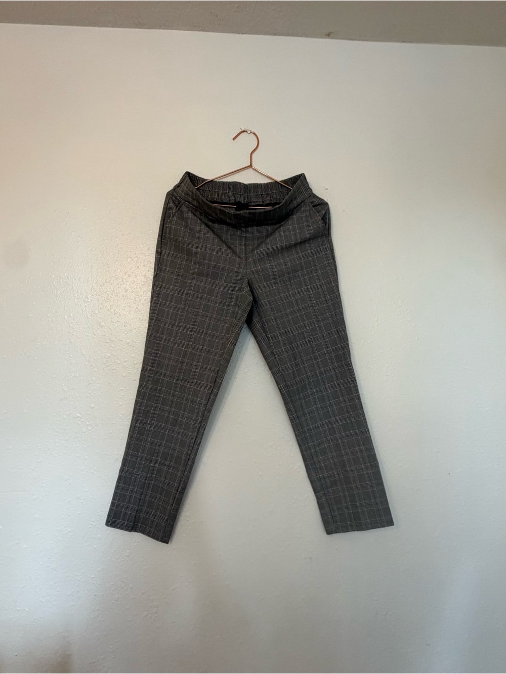 Rachel Zoe Charcoal Plaid Dress Pants